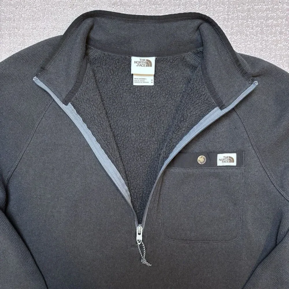 The North Face Gordon Lyons 1/4 Zip Pullover Fleece Jacket Men’s M Grey Gorpcore